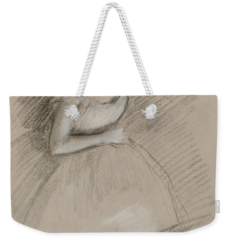 Ballet Weekender Tote Bag featuring the pastel Study of a Dancer, Etude de Danseuse by Edgar Degas