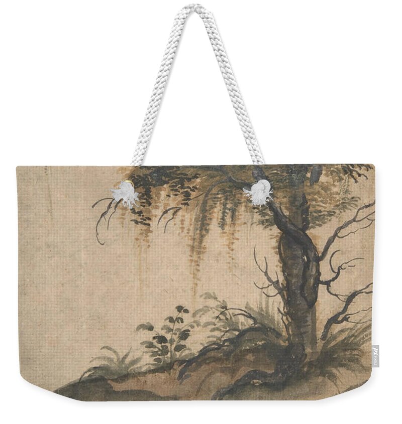 16th Century Art Weekender Tote Bag featuring the drawing Study of a Tree by Marten van Valckenborch