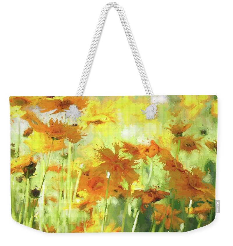 Wildflowers Weekender Tote Bag featuring the photograph Summer Gold by Donna Kennedy