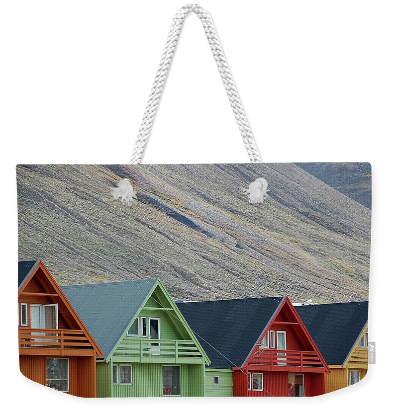 Tranquility Weekender Tote Bag featuring the photograph Summer In Longyearben by Nancy Carels