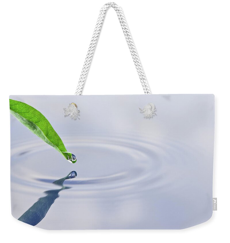 Spray Weekender Tote Bag featuring the photograph Summer Leaf by Azemdega