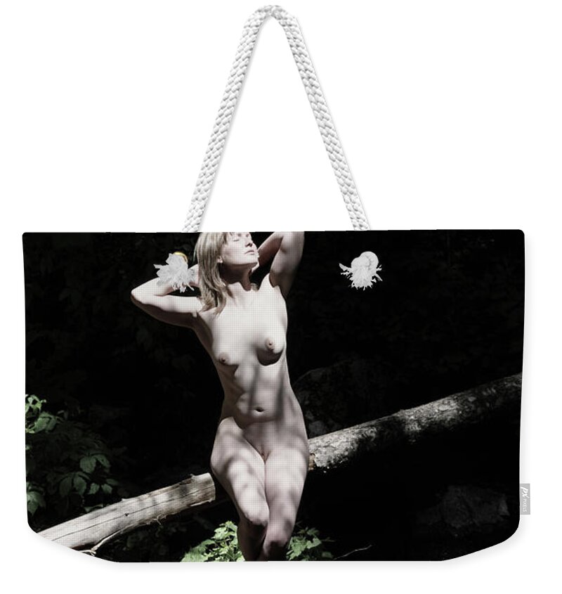 Girl Weekender Tote Bag featuring the photograph Sun Sprinkled by Robert WK Clark