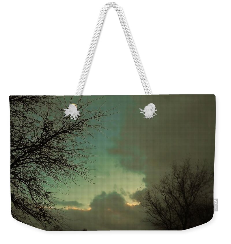 Weather Weekender Tote Bag featuring the photograph Sundown Weather by Richard Thomas