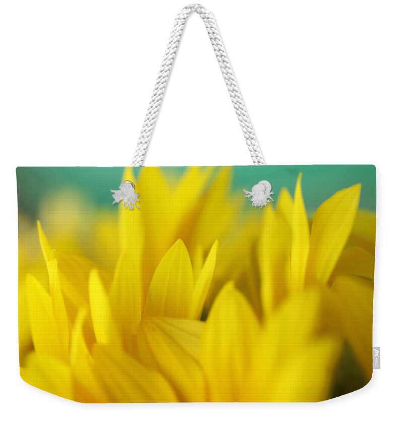 Sunflower Weekender Tote Bag featuring the photograph Sunflowers 695 by Michael Fryd