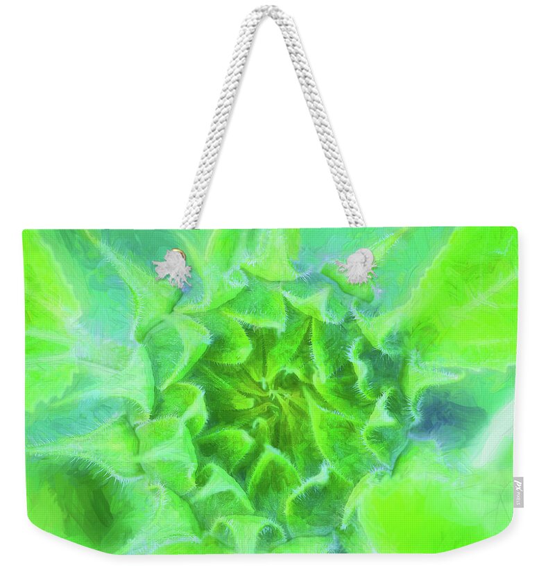 Sunflower Weekender Tote Bag featuring the photograph Sunflowers Helianthus 077 by Rich Franco