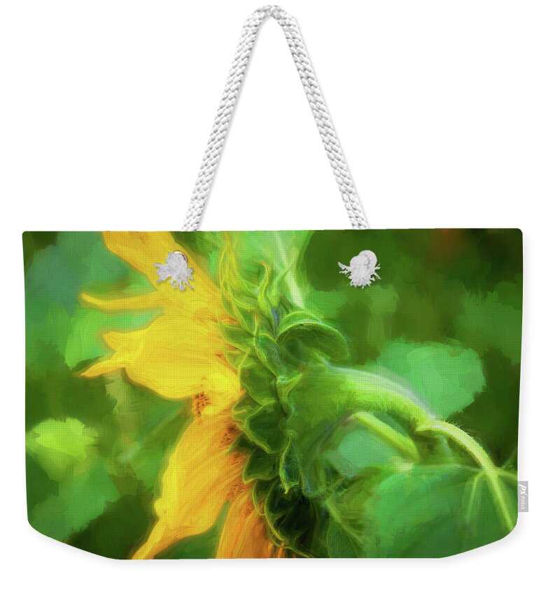 Sunflower Weekender Tote Bag featuring the photograph Sunflowers Helianthus 144 by Rich Franco
