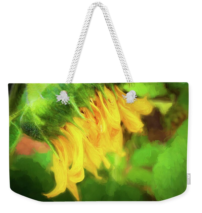 Sunflower Weekender Tote Bag featuring the photograph Sunflowers Helianthus 147 by Rich Franco