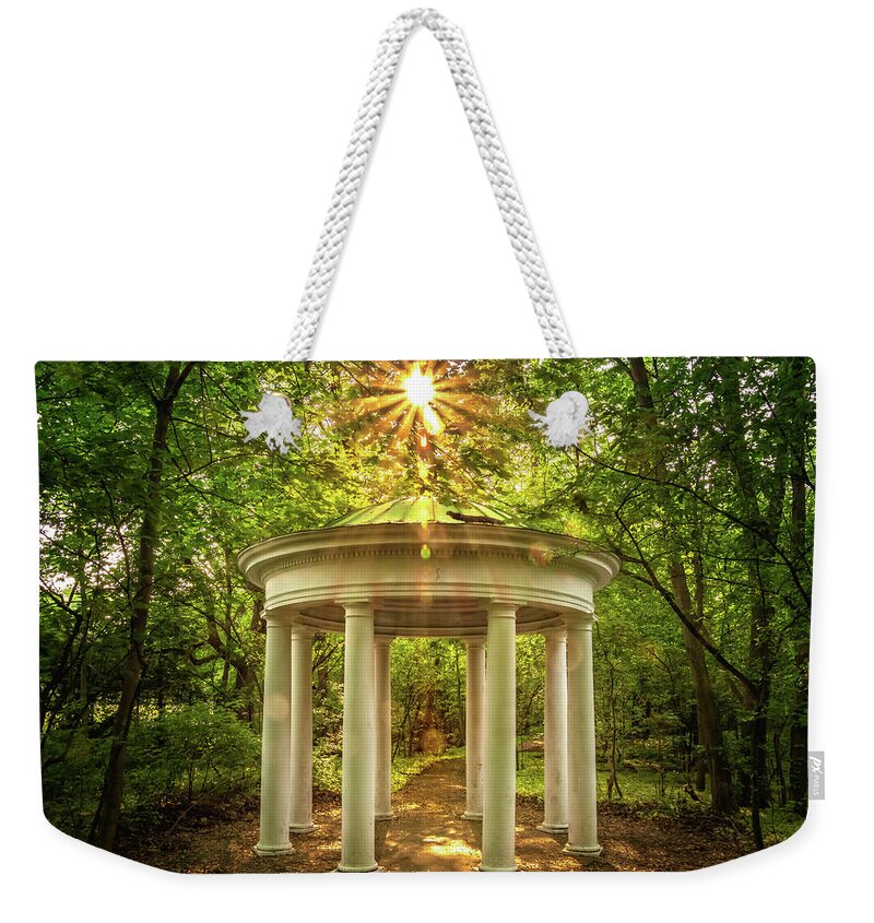 Boston Weekender Tote Bag featuring the photograph Sunlights Secret Shade by Sylvia J Zarco