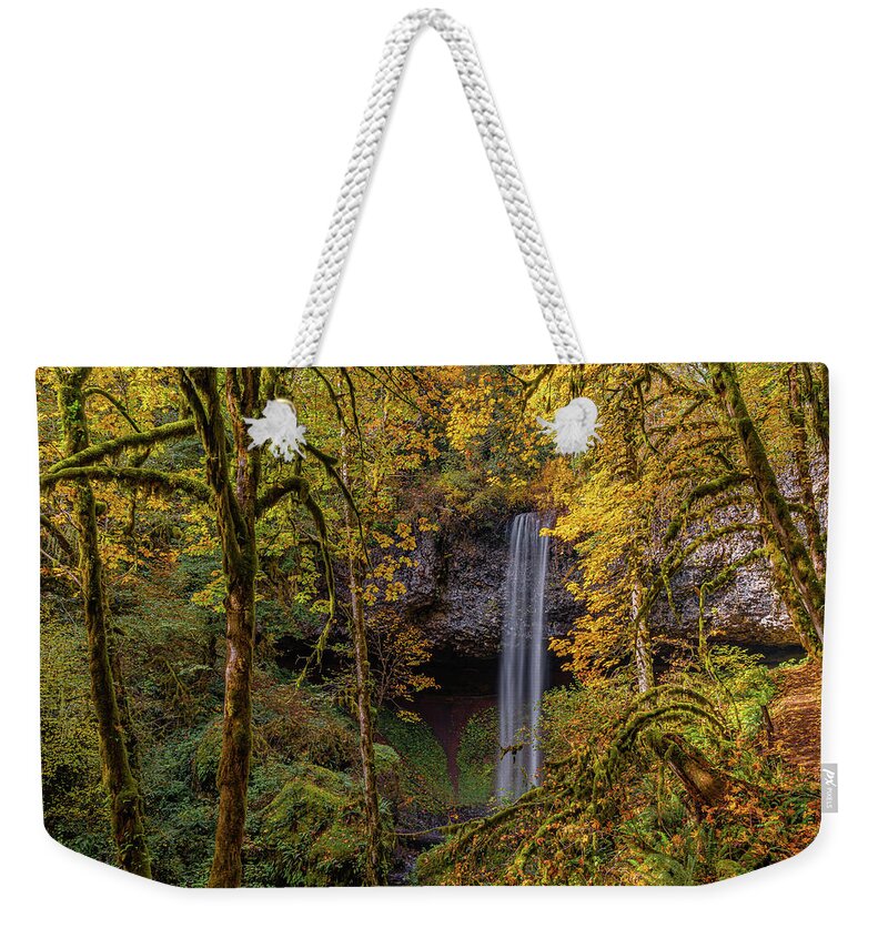  Weekender Tote Bag featuring the photograph Sunny afternoon at the Falls by Ulrich Burkhalter