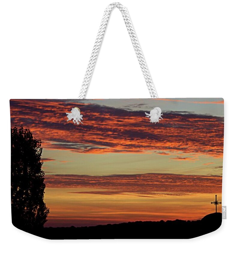 Sunrise Weekender Tote Bag featuring the photograph Sunrise in Stambolovo by Martin Smith
