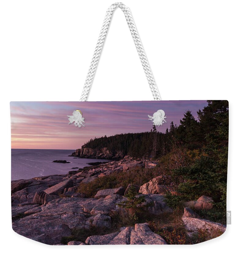 Scenics Weekender Tote Bag featuring the photograph Sunrise Near Otter Point by Jerry Whaley