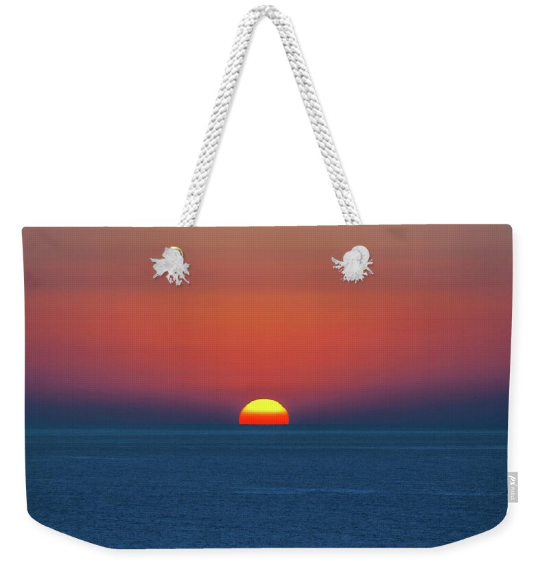 Greece Weekender Tote Bag featuring the photograph Sunrise on Crete by Sun Travels