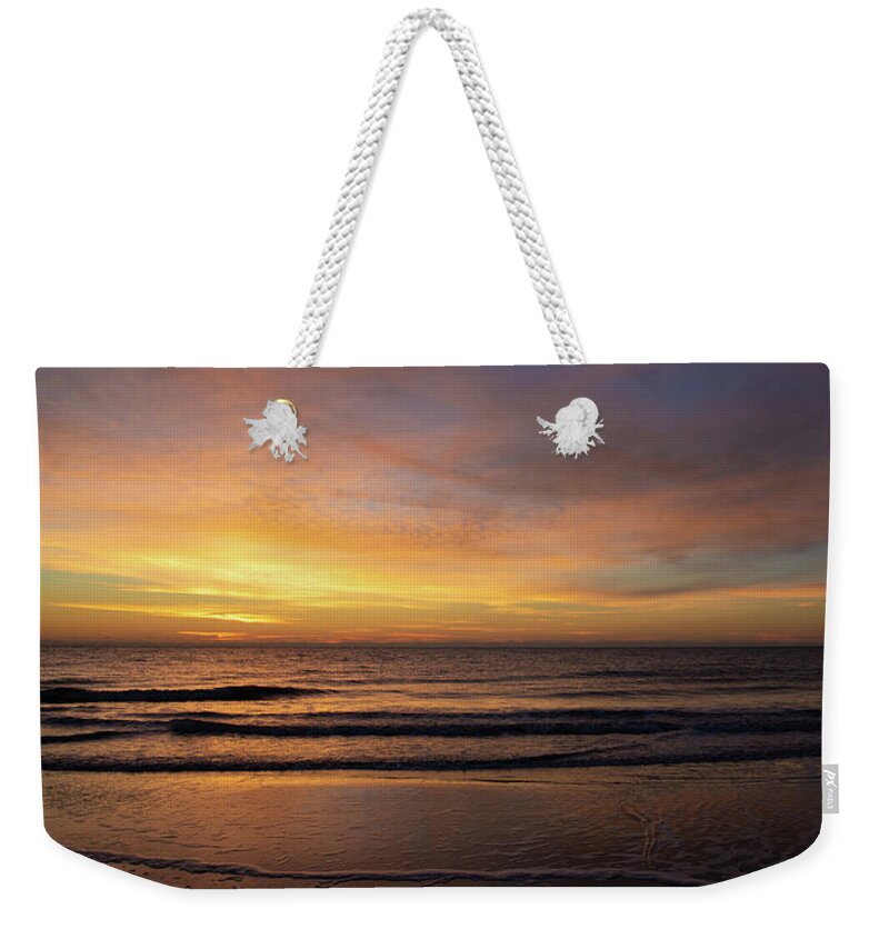 Sunrise Weekender Tote Bag featuring the photograph Sunrise Over Hilton Head No. 0314 by Dennis Schmidt