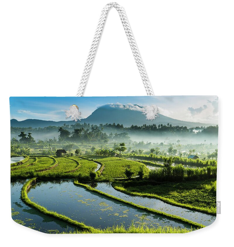 Scenics Weekender Tote Bag featuring the photograph Sunrise Tirta Gangga, Bali by John Harper