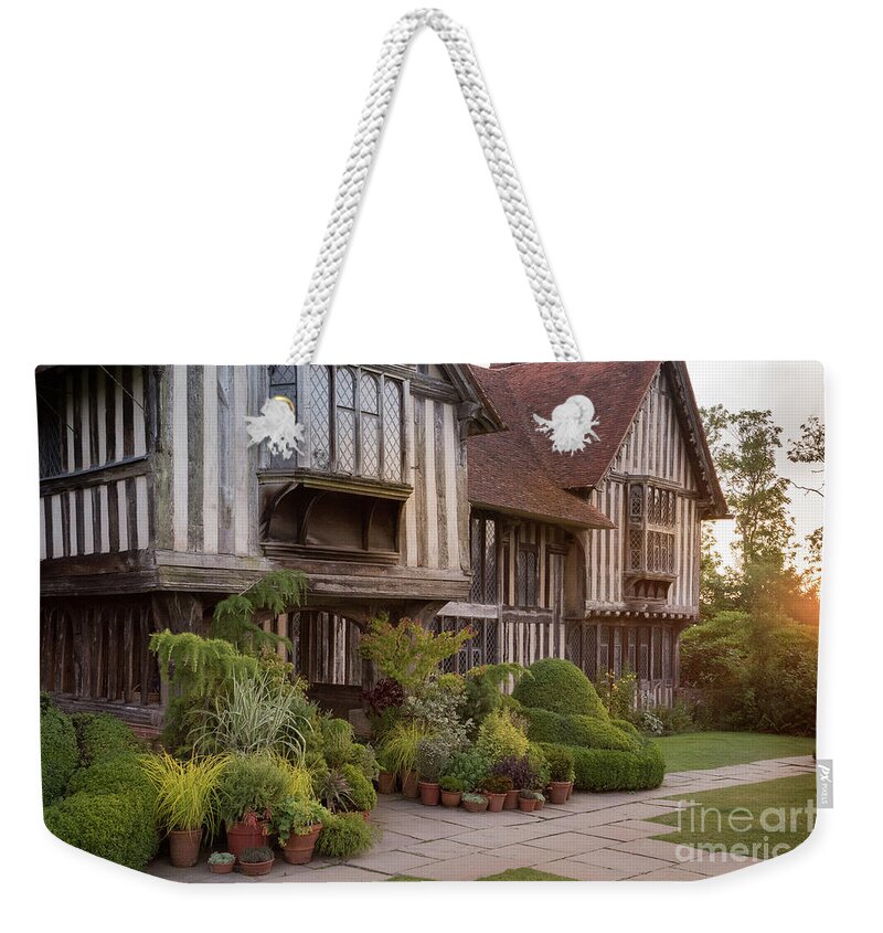 Great Dixter Weekender Tote Bag featuring the photograph Sunset at Great Dixter House and Gardens by Perry Rodriguez