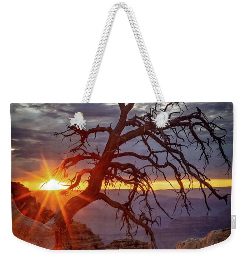 Powell Point Weekender Tote Bag featuring the photograph Sunset at Powell Point by Joe Kopp
