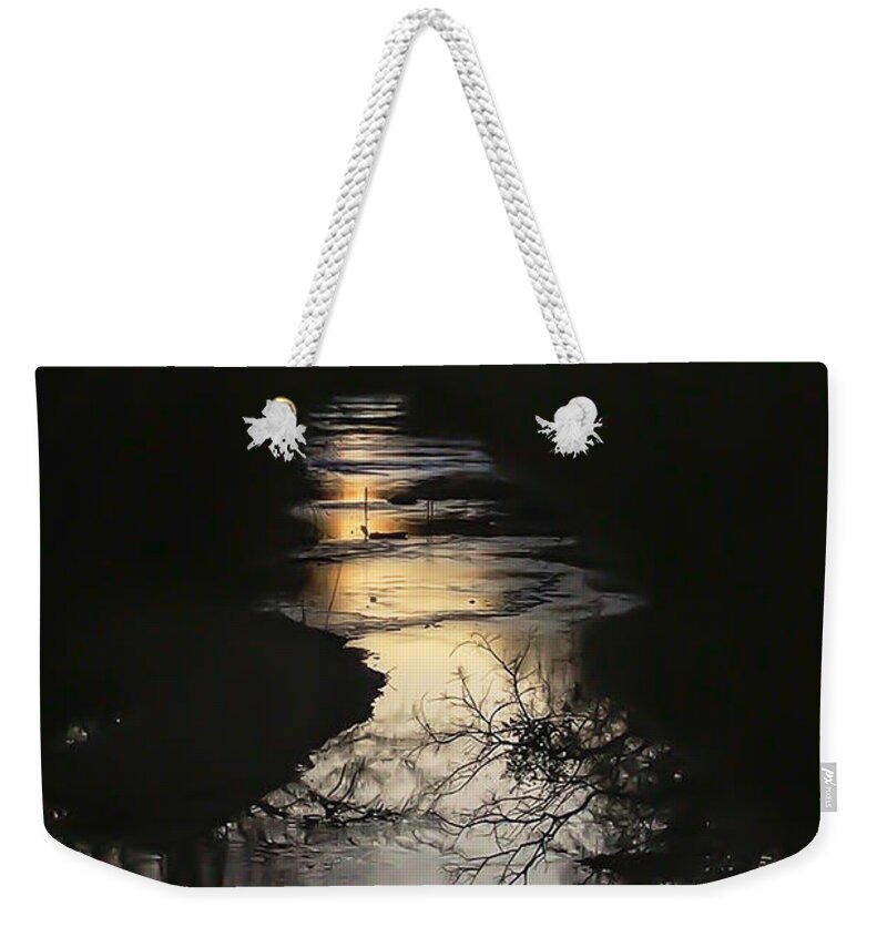 Sunset Weekender Tote Bag featuring the photograph Sunset on the Meramec River by Peggy Franz