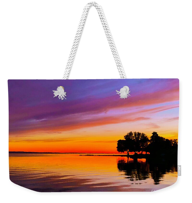 Sunset Weekender Tote Bag featuring the photograph Sunset Palette by Stephanie Petter Garrett