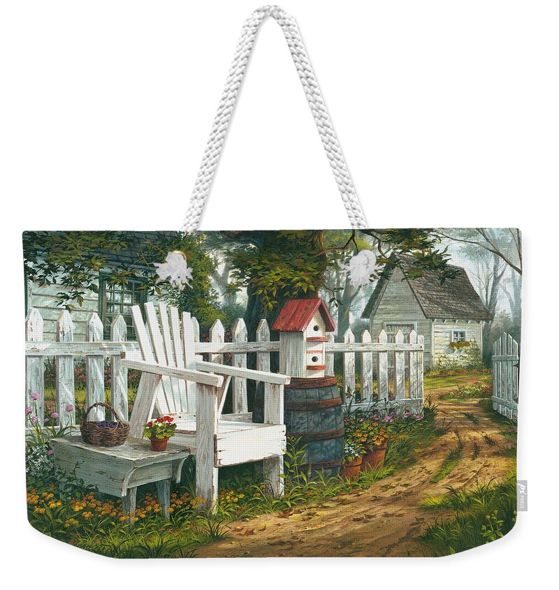 Michael Humphries Weekender Tote Bag featuring the painting Sunshine Serenade by Michael Humphries
