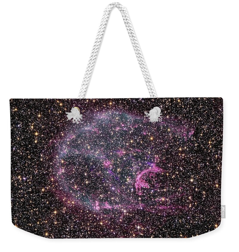 Concepts & Topics Weekender Tote Bag featuring the photograph Supernova Remnant Combined X-ray by Nasa/esa/hubble Heritage Team/stsci/aura/spl