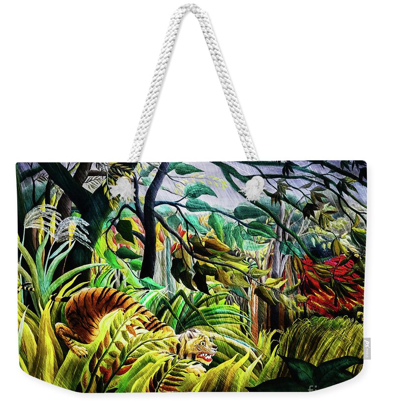 Henri Rousseau Tiger in Tropical Storm Tote Shopping Bag For Life 
