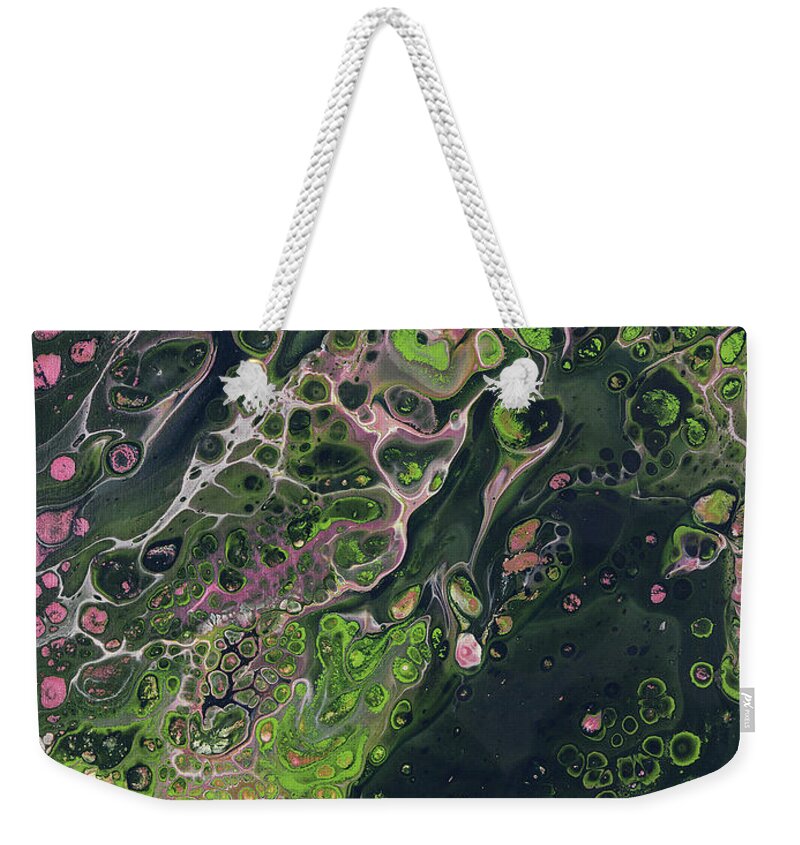 Fluid Weekender Tote Bag featuring the painting Swamp Life by Jennifer Walsh