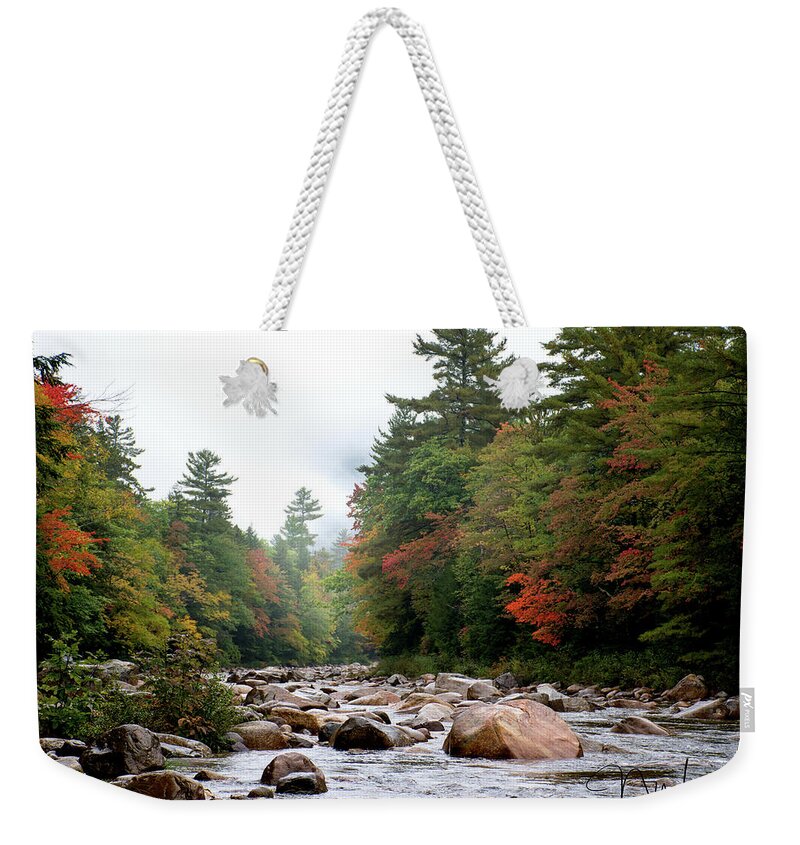 Swift River Weekender Tote Bag featuring the photograph Swift River by Norma Warden