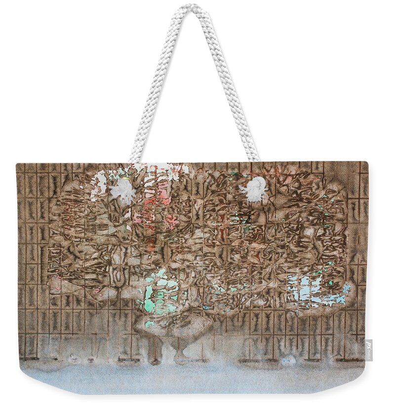 Hans Egil Saele Weekender Tote Bag featuring the painting Taurus by Hans Egil Saele