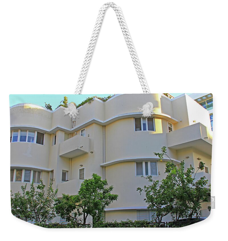 White City Weekender Tote Bag featuring the photograph Tel Aviv, Israel - White City by Richard Krebs