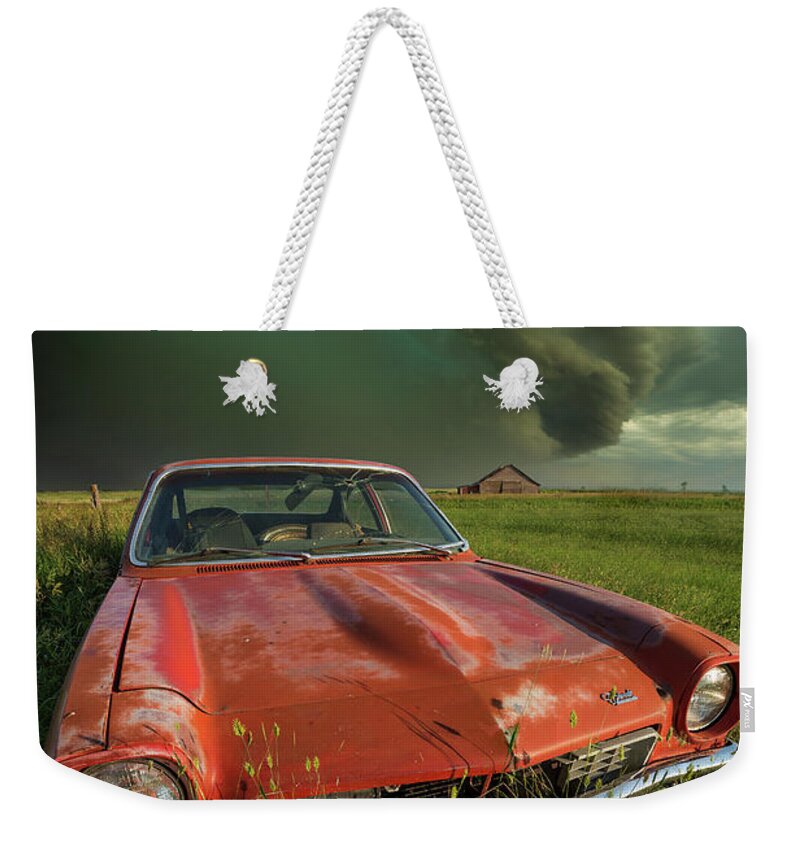 A Windy Violent Storm Weekender Tote Bag featuring the photograph Tempest by Aaron J Groen