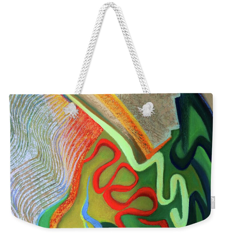  Weekender Tote Bag featuring the painting Testosterone by Polly Castor