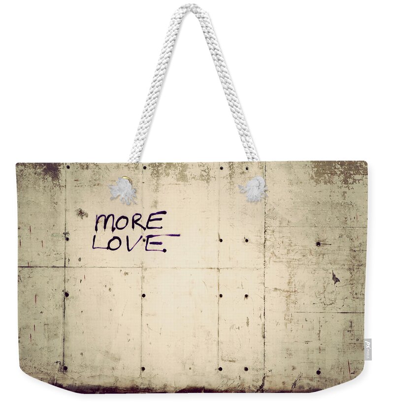 Berlin Weekender Tote Bag featuring the photograph Text Written On Wall by Photo By Andrea Mazzei