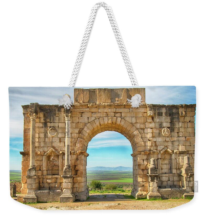 Volubilis Weekender Tote Bag featuring the photograph The Arch by Jessica Levant