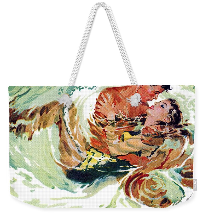 Art Weekender Tote Bag featuring the drawing The Awkward Age by Robert Meyers