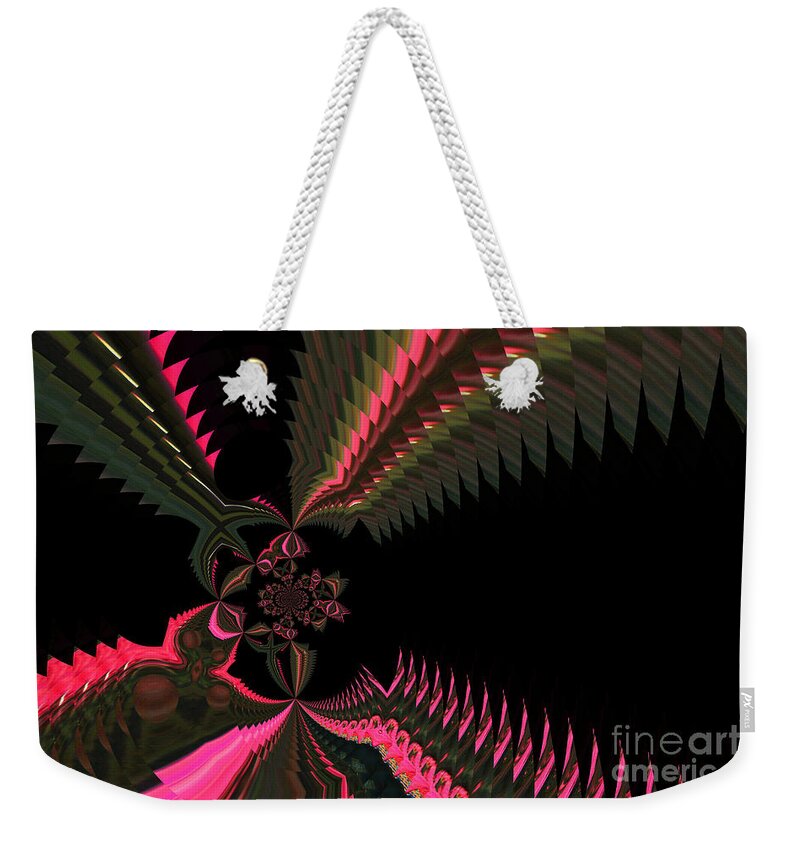 Abstract Weekender Tote Bag featuring the photograph The beauty of crazy by Jeff Swan
