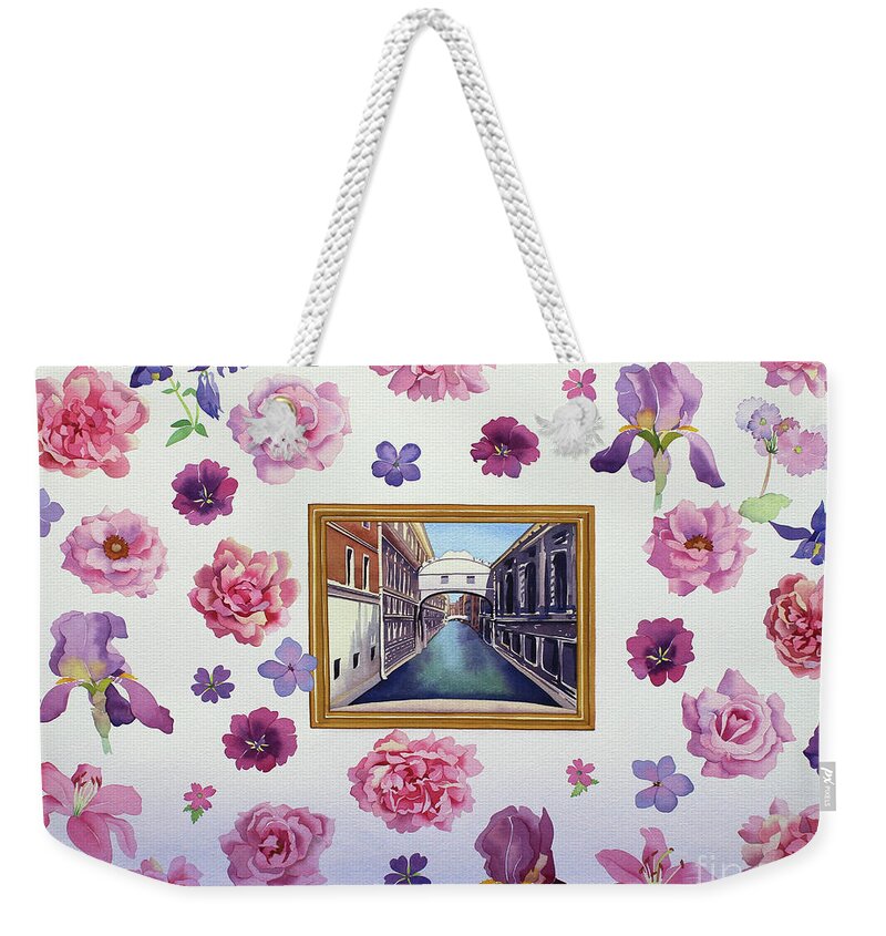 Art Weekender Tote Bag featuring the painting The Bridge Of Sighs, 2017 by Christopher Ryland