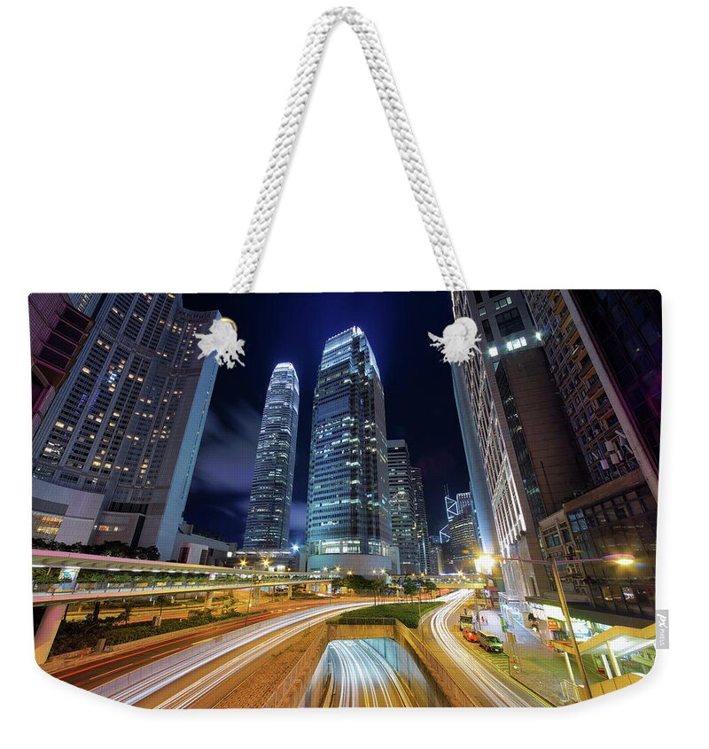 Outdoors Weekender Tote Bag featuring the photograph The City Of Nights by Mendowong Photography