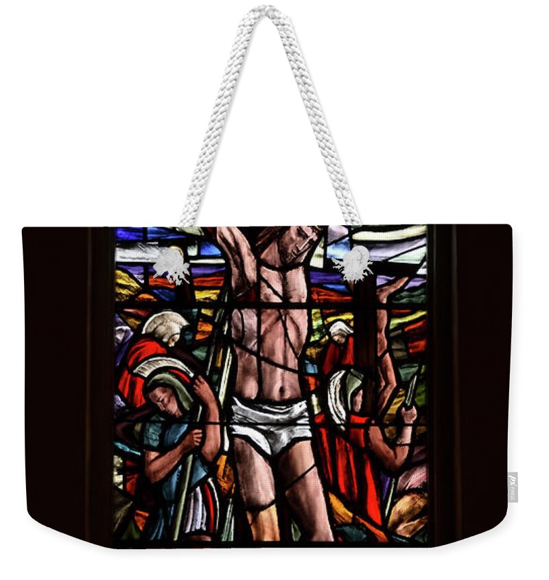 Crucifixion Weekender Tote Bag featuring the photograph The Crucifixion by Elaine Berger