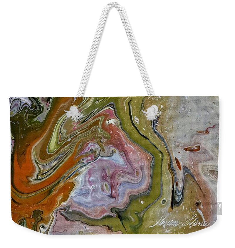 Earth Weekender Tote Bag featuring the painting The deepest symphony by Monica Elena