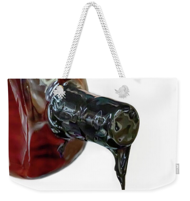 Bottle Weekender Tote Bag featuring the photograph The Dip by Susan Rissi Tregoning