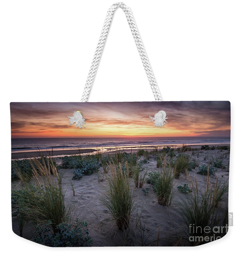 Natural Landscape Weekender Tote Bag featuring the photograph The Dunes In The Sunset Light by Hannes Cmarits