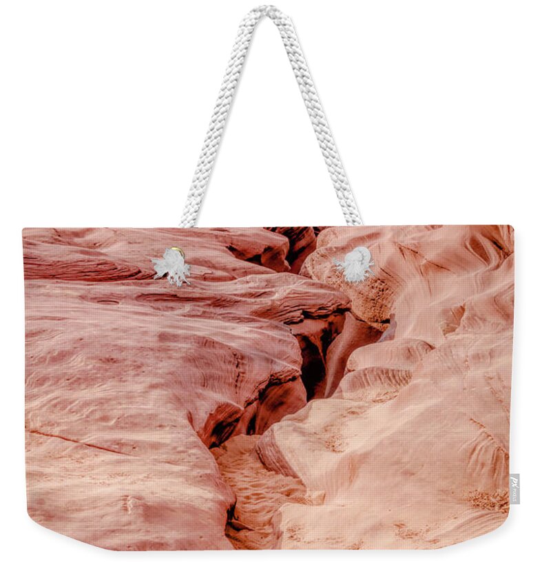 The Exit From Lower Antelope Canyon Weekender Tote Bag featuring the photograph The Exit From Lower Antelope Canyon by Debra Martz