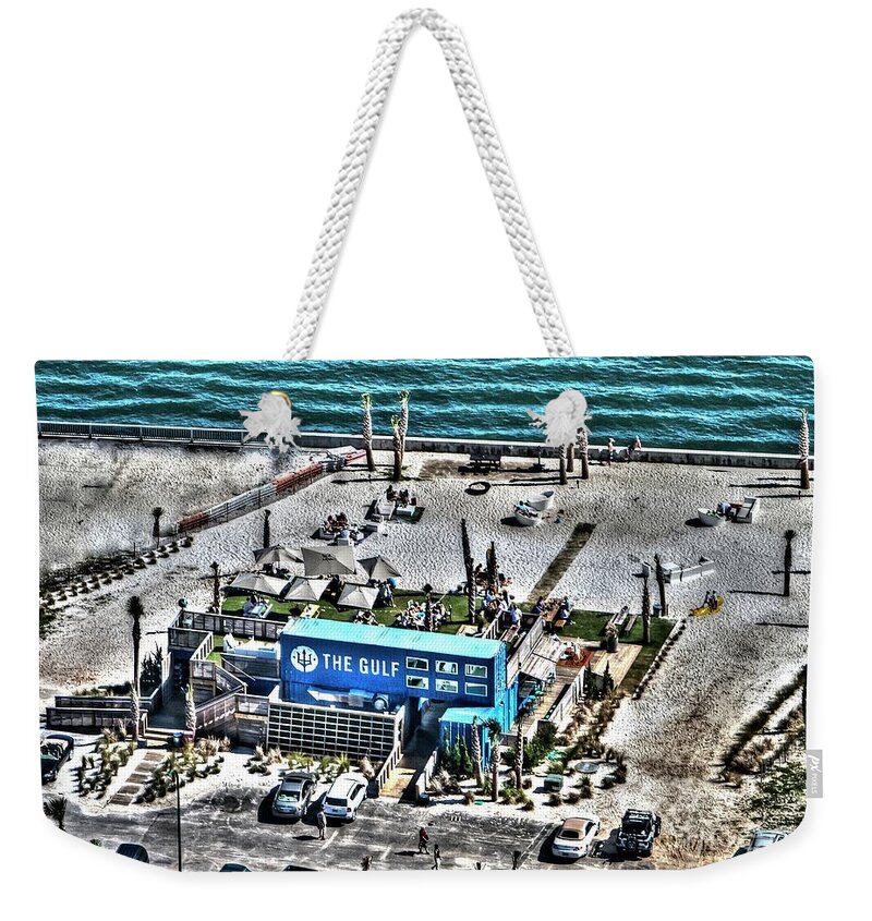 The Gulf Weekender Tote Bag featuring the photograph The Gulf by Gulf Coast Aerials -
