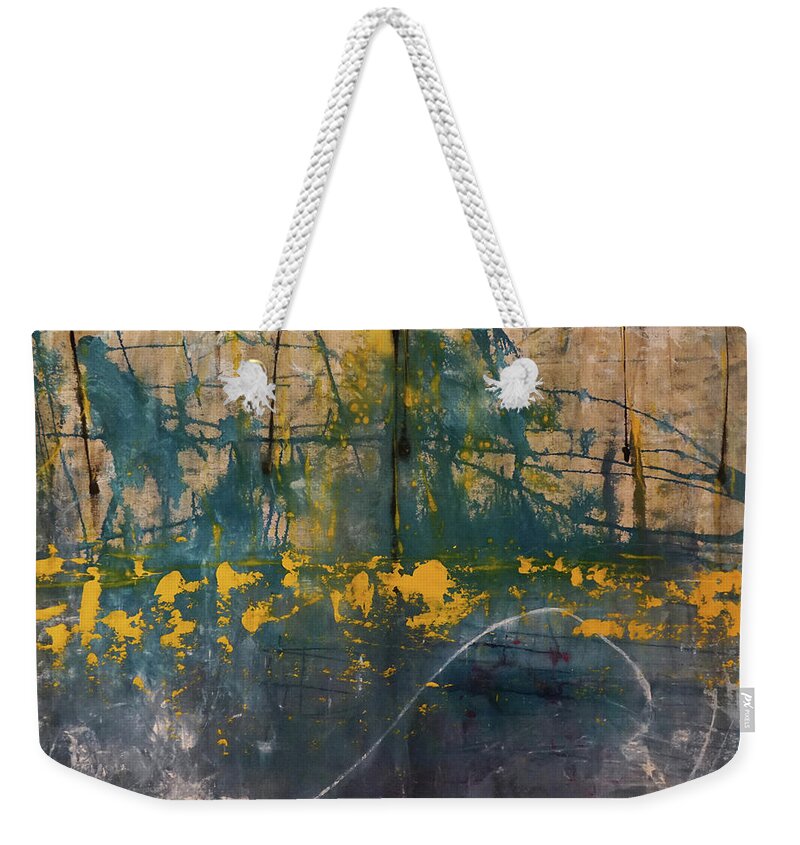 Acrylic Weekender Tote Bag featuring the mixed media The heart of the sea by Giorgio Tuscani