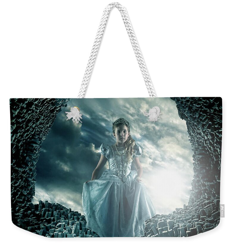 Child Weekender Tote Bag featuring the photograph The Hidden Cave by Colin Anderson