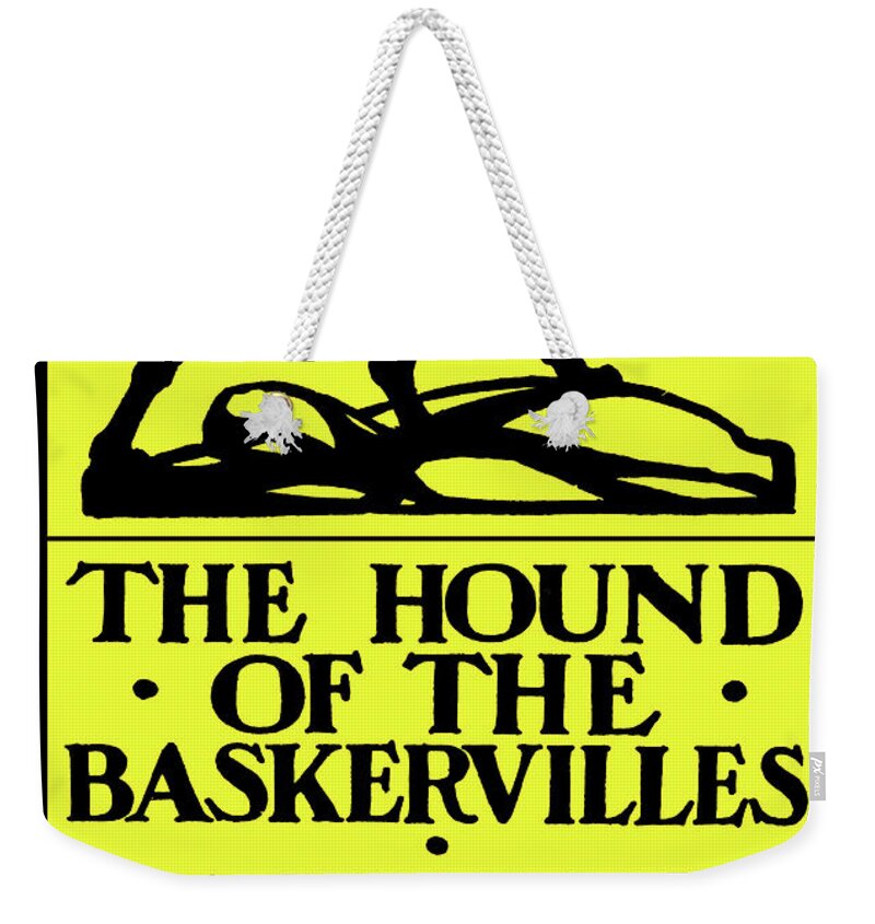 Sherlock Weekender Tote Bag featuring the painting The Hound of the Baskervilles #4 (book cover) by Unknown