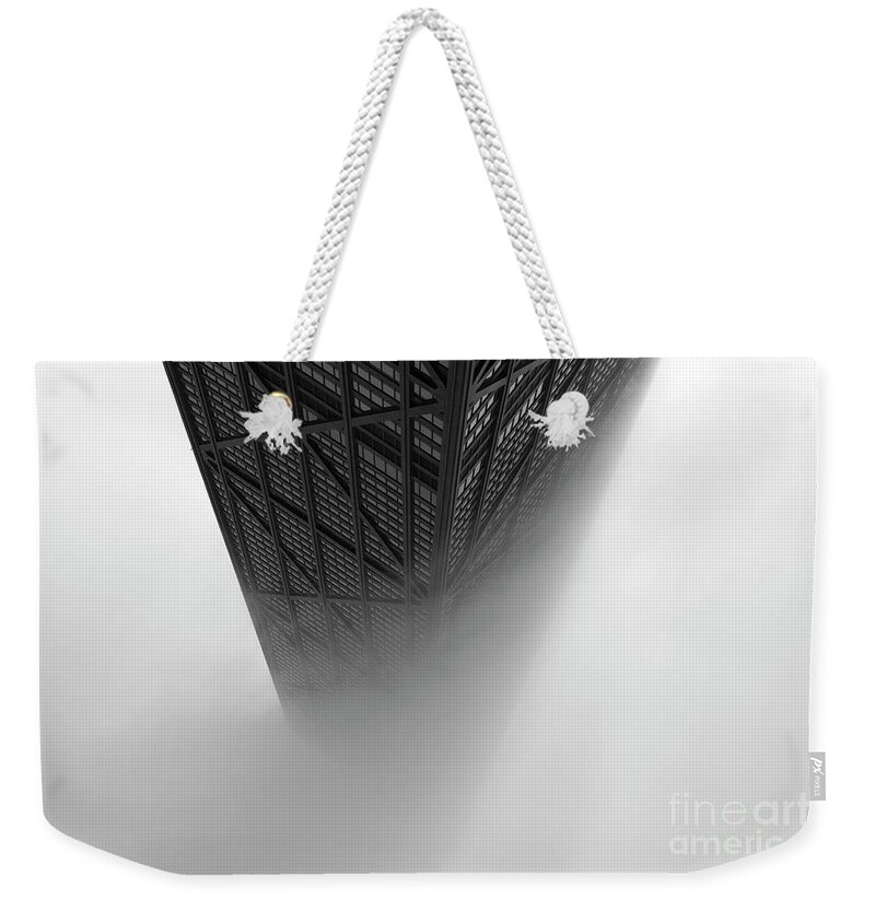 Built Structure Weekender Tote Bag featuring the photograph The John Hancock Center In Chicago by Manav Sharma