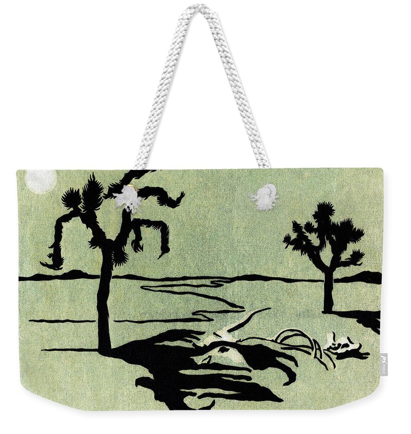 Trees Weekender Tote Bag featuring the painting The Last of the Old 2 Bars by Frank Redlinger