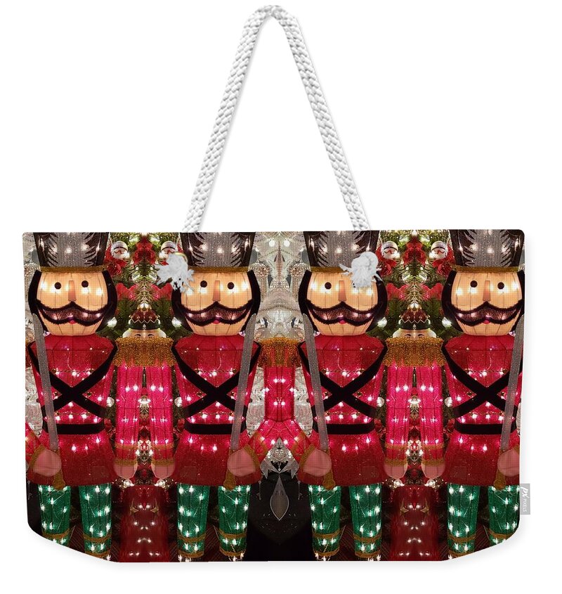 Toy Soldiers Weekender Tote Bag featuring the photograph The March of the Toy Soldiers is on. by Mary Capriole
