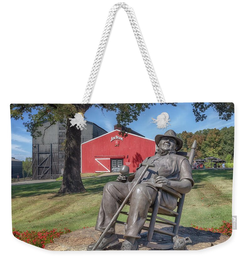 Jim Beam Weekender Tote Bag featuring the photograph The Master Distiller by Susan Rissi Tregoning